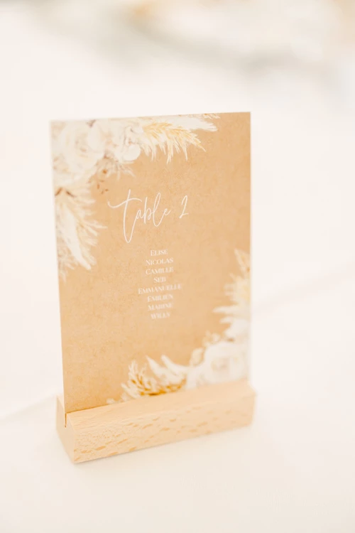 papier carte de vœux faire-part de mariage beige rose